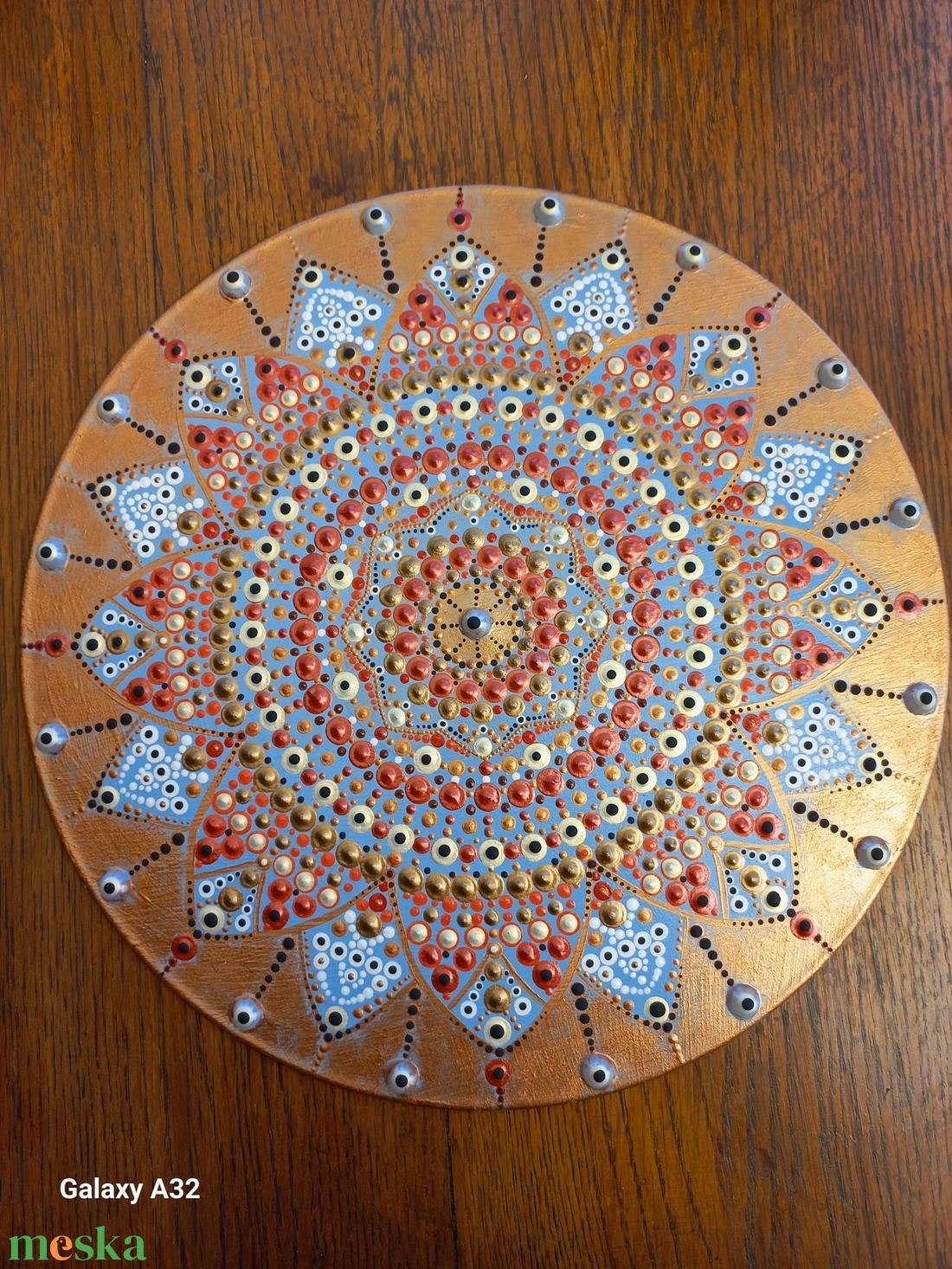 Mandala gyöngy díszítéssel - otthon & életmód - dekoráció - spiritualitás - mandala - Meska.hu