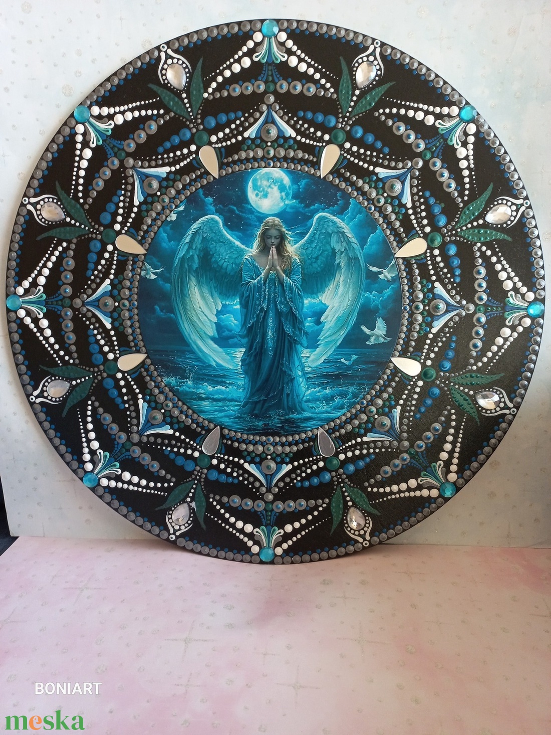 Angyalos mandala  - otthon & életmód - dekoráció - spiritualitás - mandala - Meska.hu