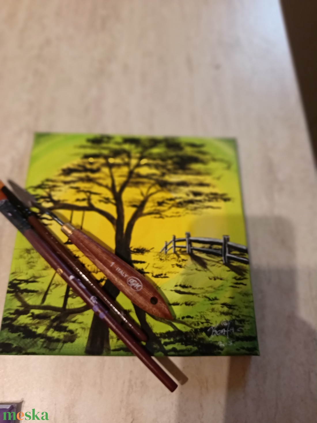 Hinta - művészet - festmény - akril - Meska.hu