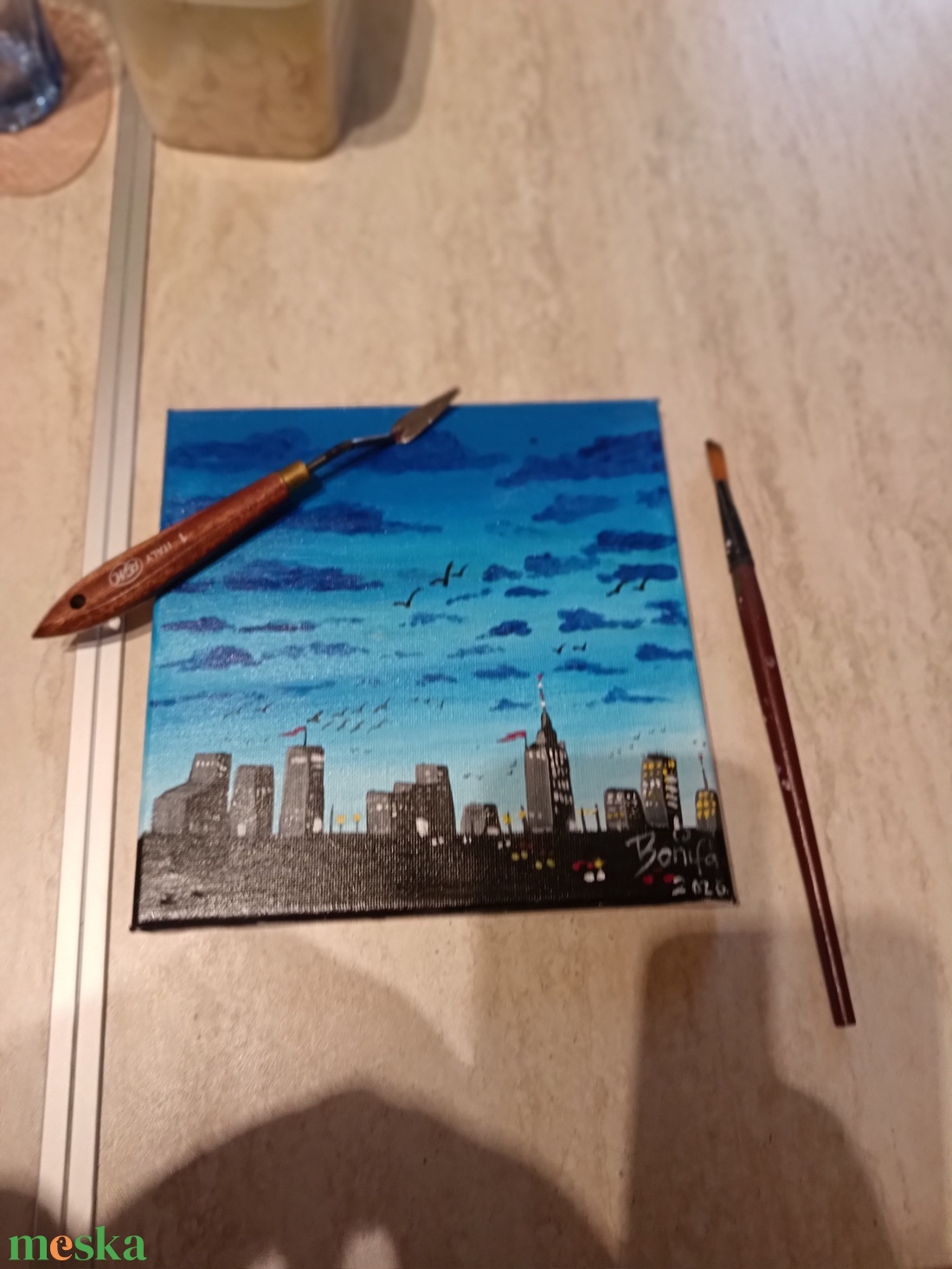 Metropolis  - művészet - festmény - akril - Meska.hu