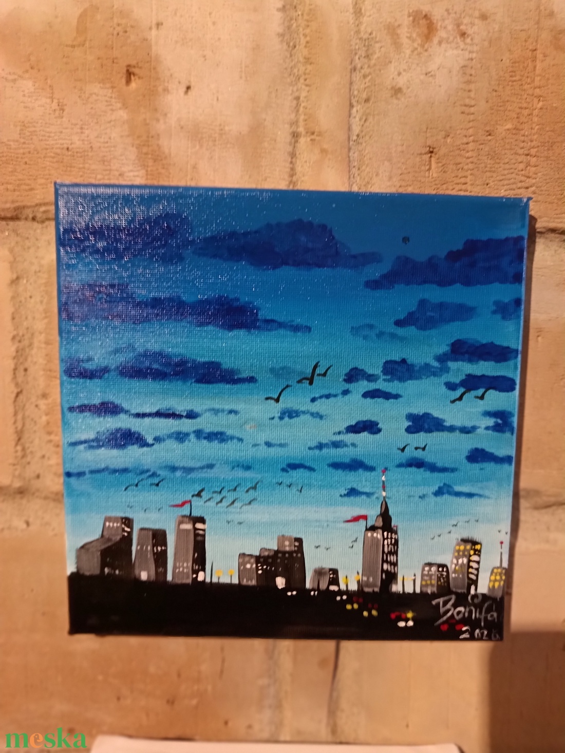 Metropolis  - művészet - festmény - akril - Meska.hu