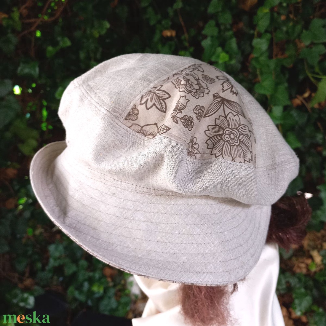 DETTI - vintage nyári kalap / kombinált / beige tóusú - ruha & divat - sál, sapka, kendő - kalap - Meska.hu