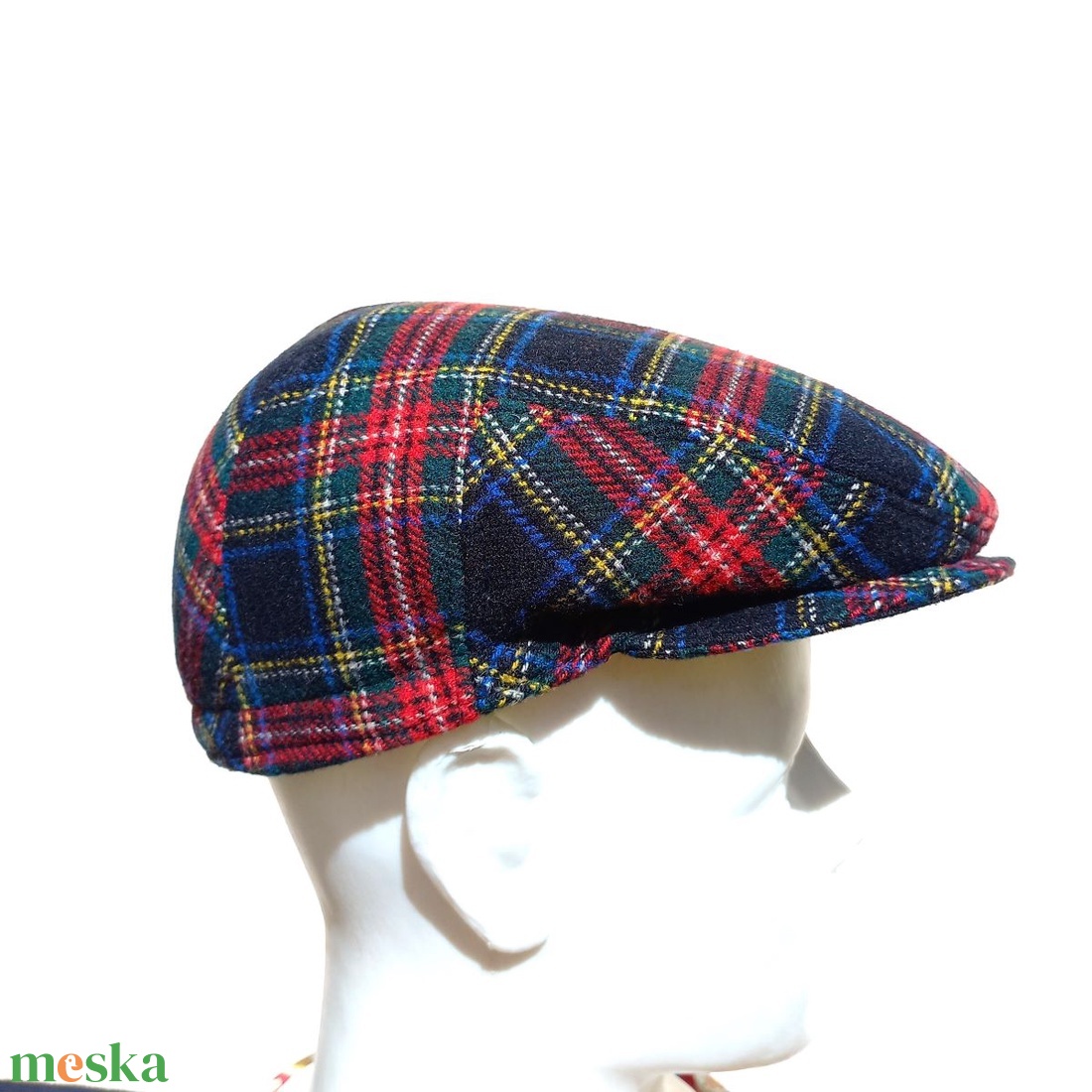 Golf sapka / őszi � téli / uisex / skót kockás gyapjú tweed szövet - ruha & divat - sál, sapka, kendő - sapka - Meska.hu