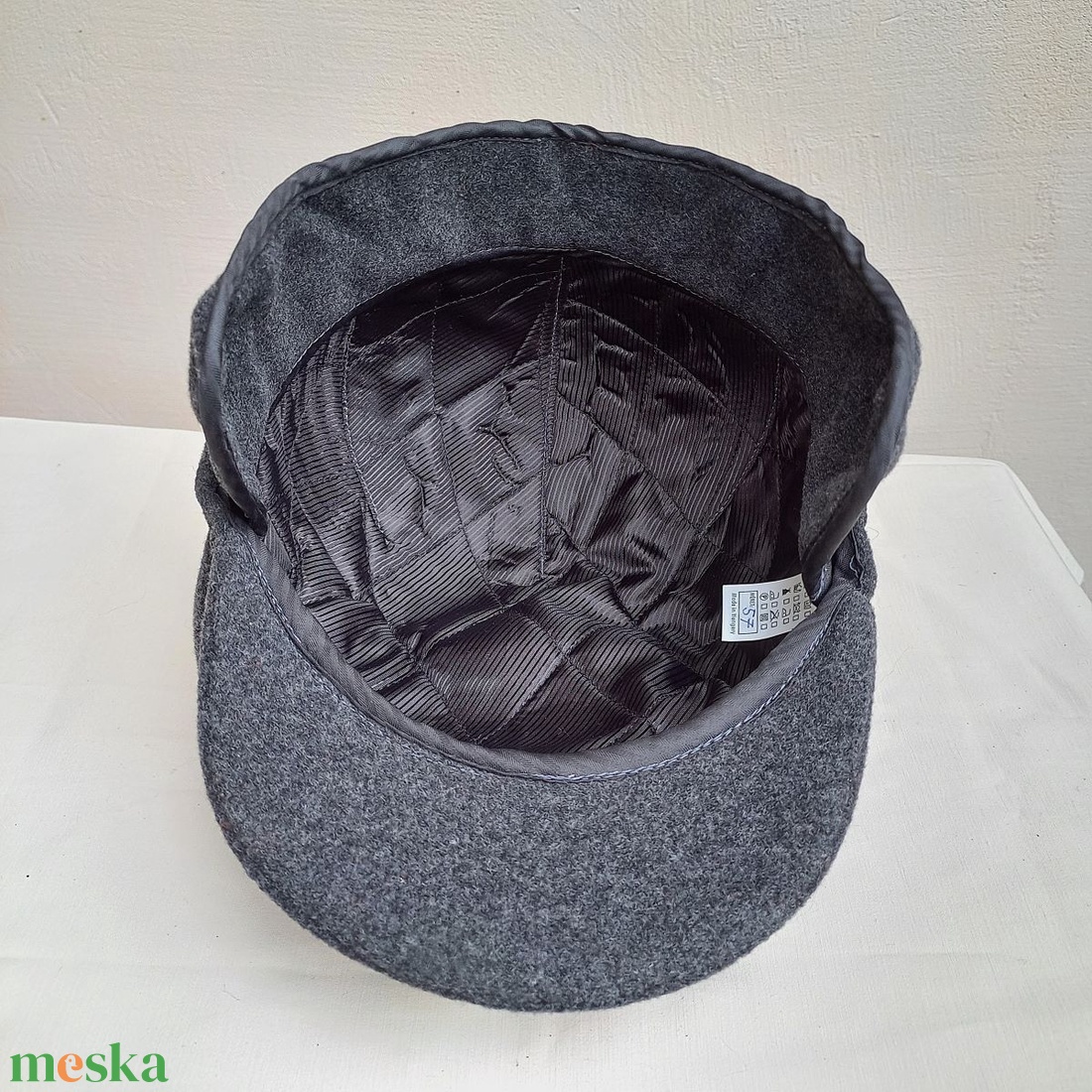 Design golf sapka / férfi / téli � lasnis / szürkés tónusú gyapjúszövet - ruha & divat - sál, sapka, kendő - sapka - Meska.hu