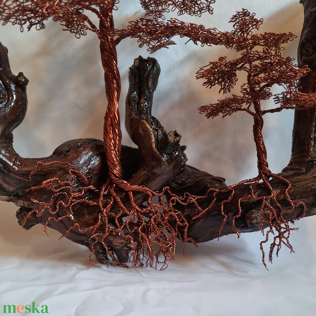 Drót bonsai szőlő ágon - otthon & lakás - dekoráció - fali és függő dekoráció - falra akasztható dekor - Meska.hu Drót bonsai szőlő ágon - otthon & lakás - dekoráció - fali és függő dekoráció - falra akasztható dekor - Meska.hu