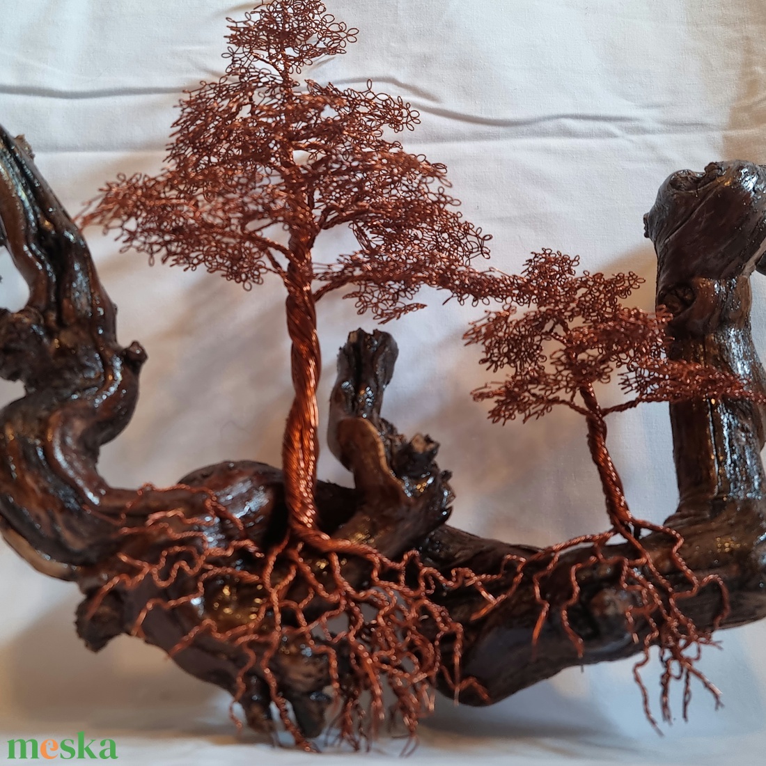 Drót bonsai szőlő ágon - otthon & lakás - dekoráció - fali és függő dekoráció - falra akasztható dekor - Meska.hu Drót bonsai szőlő ágon - otthon & lakás - dekoráció - fali és függő dekoráció - falra akasztható dekor - Meska.hu