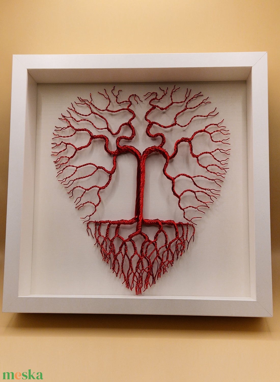 Szív alakú élet fája képkeretben  - otthon & életmód - dekoráció - kép & falikép - képkeret - Meska.hu