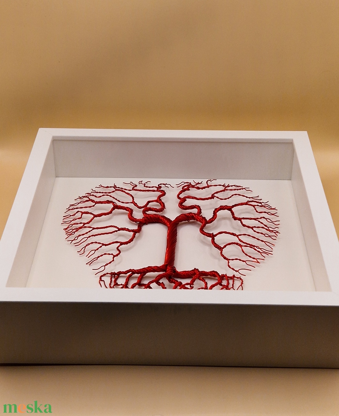 Szív alakú élet fája képkeretben  - otthon & életmód - dekoráció - kép & falikép - képkeret - Meska.hu