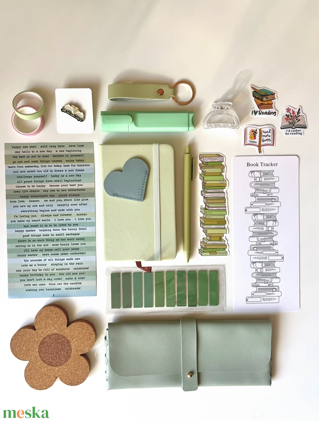 Bookish Bundle � Matcha Latte � Könyvmoly csomag - diy (csináld magad) - egységcsomag - Meska.hu