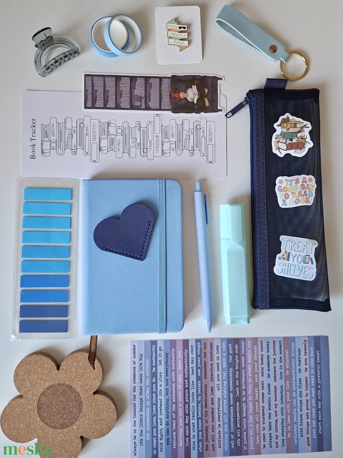 Bookish Bundle � Sky Blue  Könyvmoly csomag - diy (csináld magad) - egységcsomag - Meska.hu