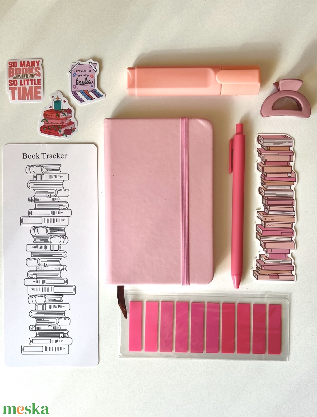 Bookish Bundle � Macaron pink  Könyvmoly csomag - diy (csináld magad) - egységcsomag - Meska.hu