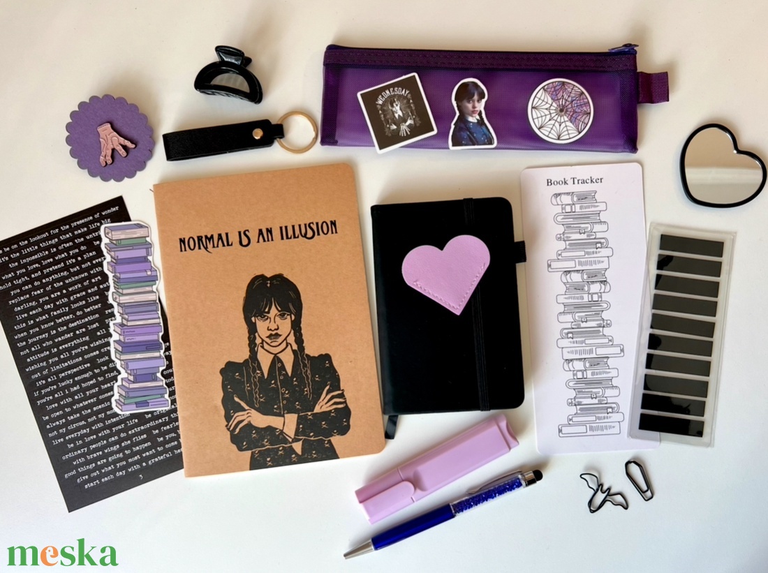 LIMITÁLT KIADÁS: Bookish Bundle � Wednesday Könyvmoly csomag - diy (csináld magad) - egységcsomag - Meska.hu