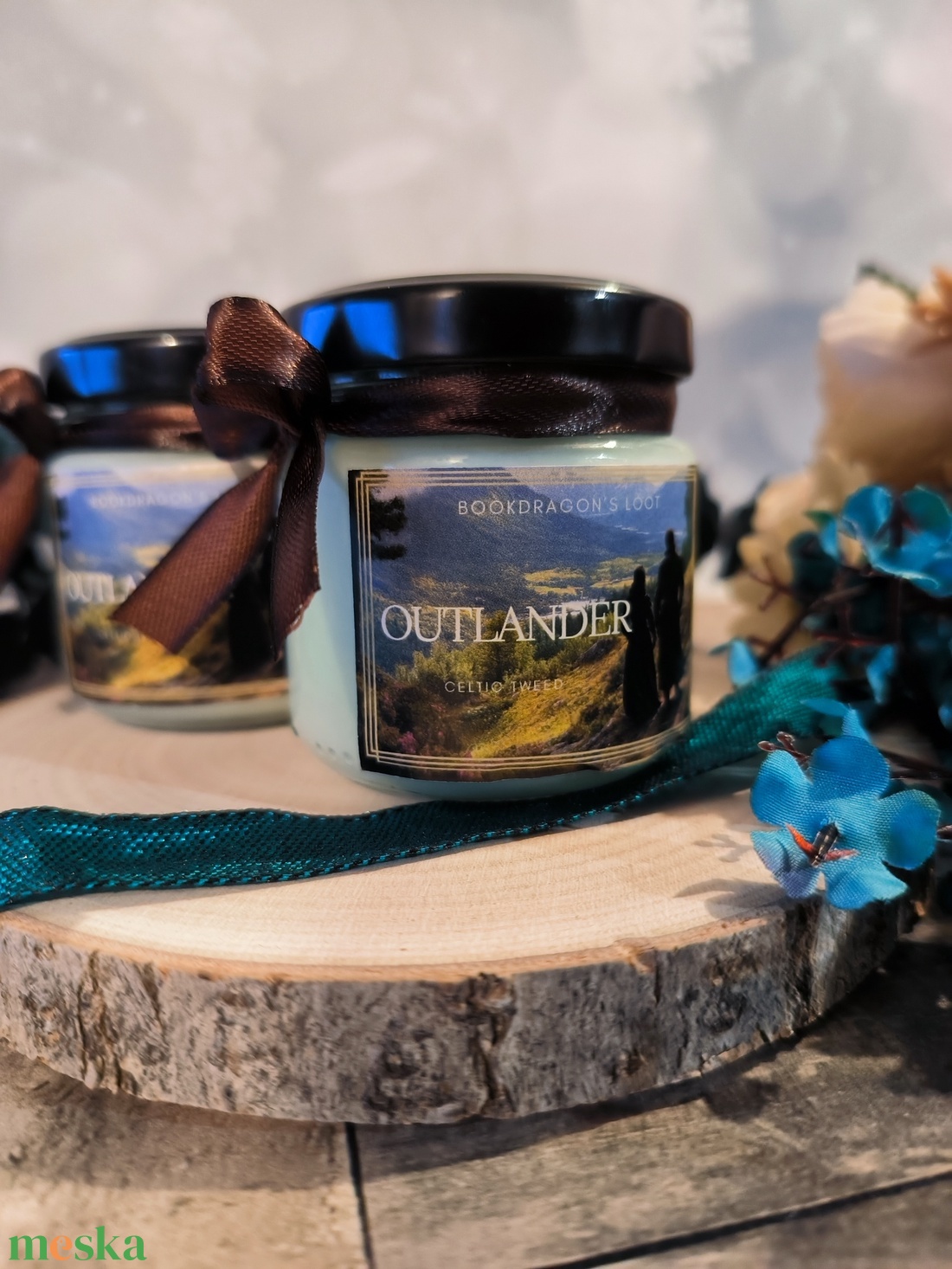 Outlander - szójaviasz könyves gyertya - otthon & életmód - gyertya, illat, aroma - gyertya - Meska.hu