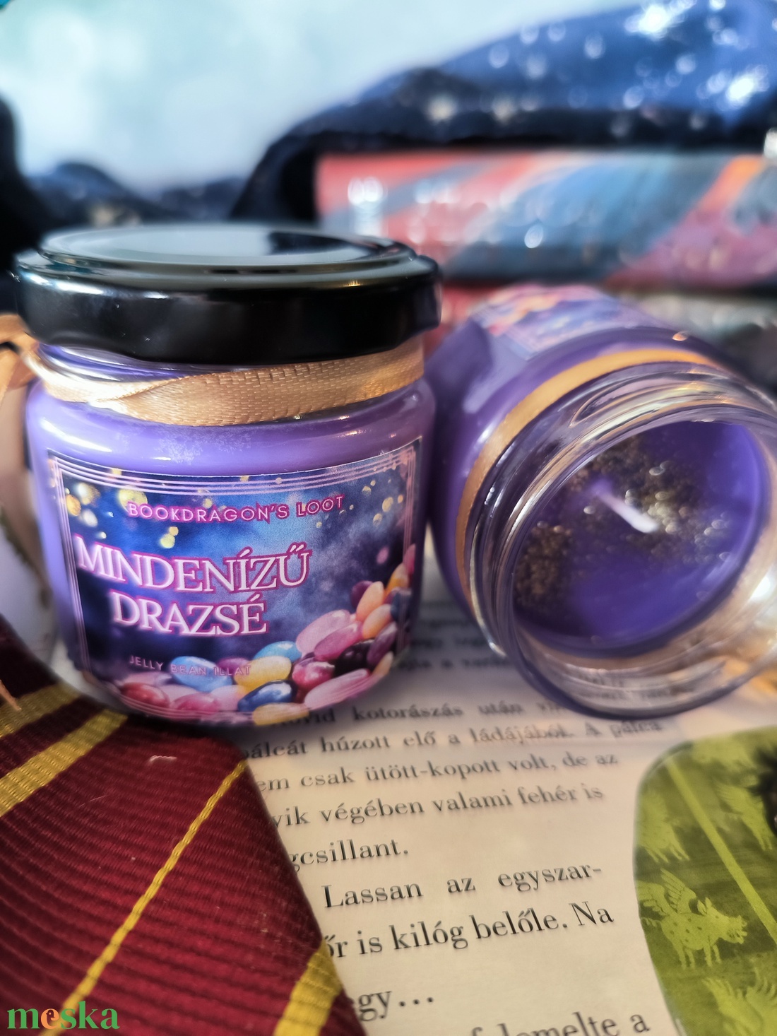 Bagoly Berti féle Mindenízű drazsé - szójaviasz könyves gyertya - otthon & életmód - gyertya, illat, aroma - gyertya - Meska.hu