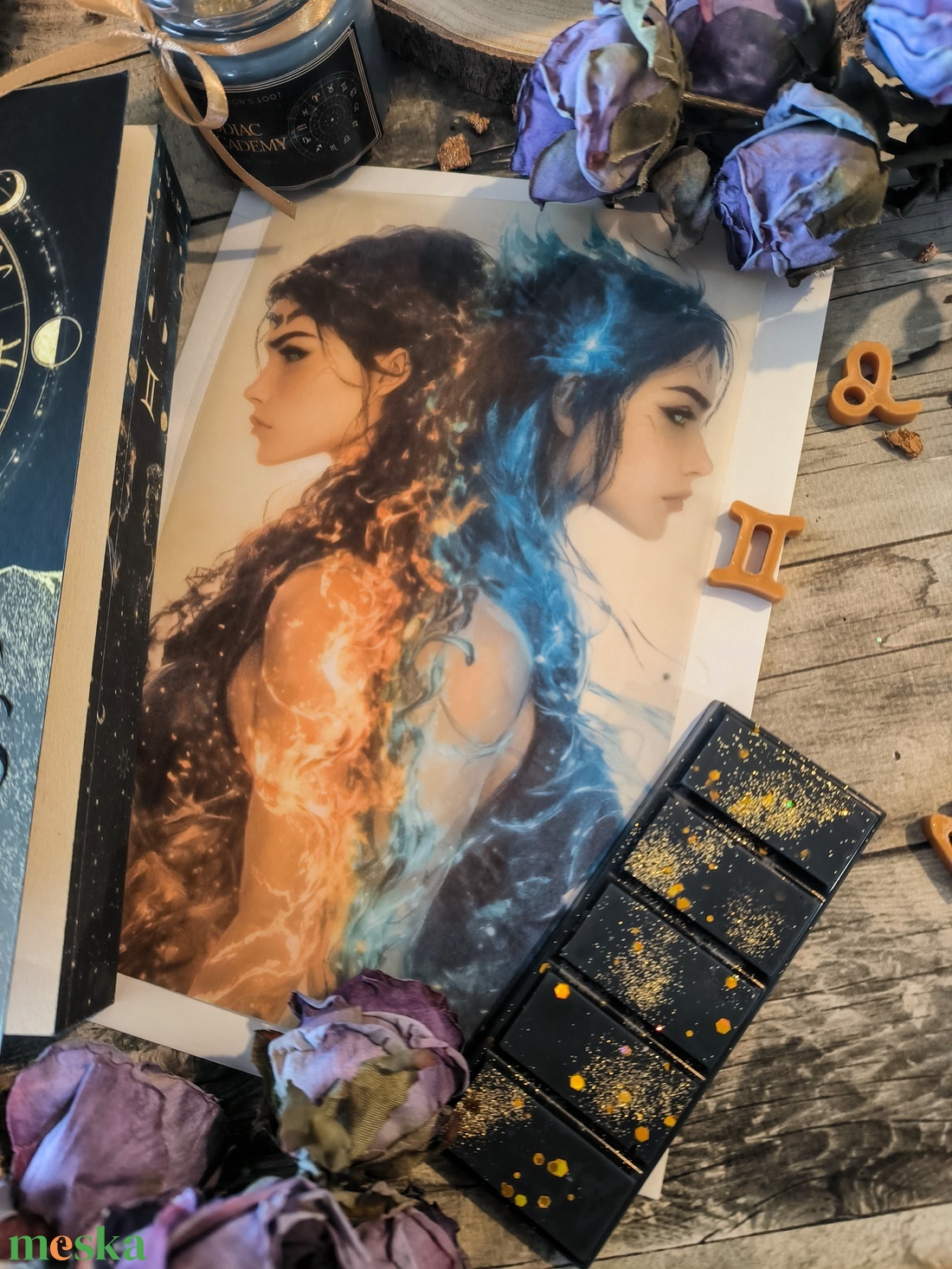 Zodiac Academy Overlay Új Típus - művészet - grafika & illusztráció - művészi nyomat - Meska.hu