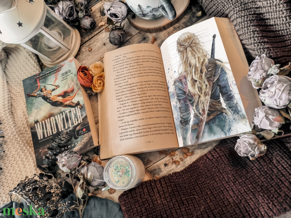 Aelin karakter overlay - Throne of glass KönyvOverlay - művészet - grafika & illusztráció - művészi nyomat - Meska.hu