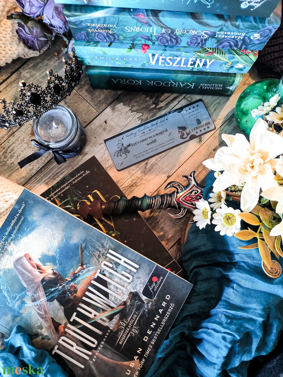Fantasy Readers Book Club könyvjelző - könyv & zene - könyvjelző - Meska.hu