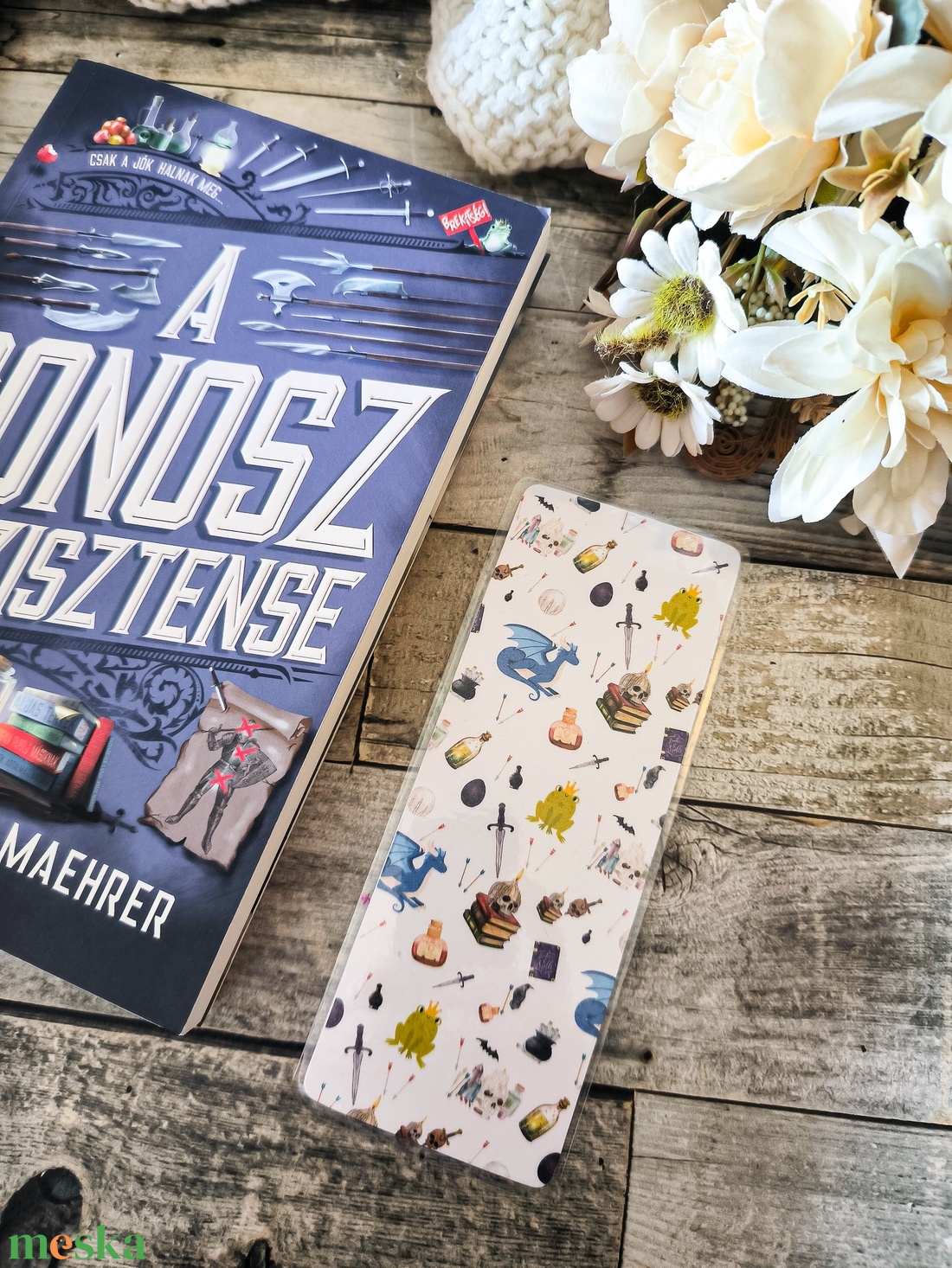 A gonosz asszisztense aesthetic laminált könyvjelző - könyv & zene - könyvjelző - Meska.hu