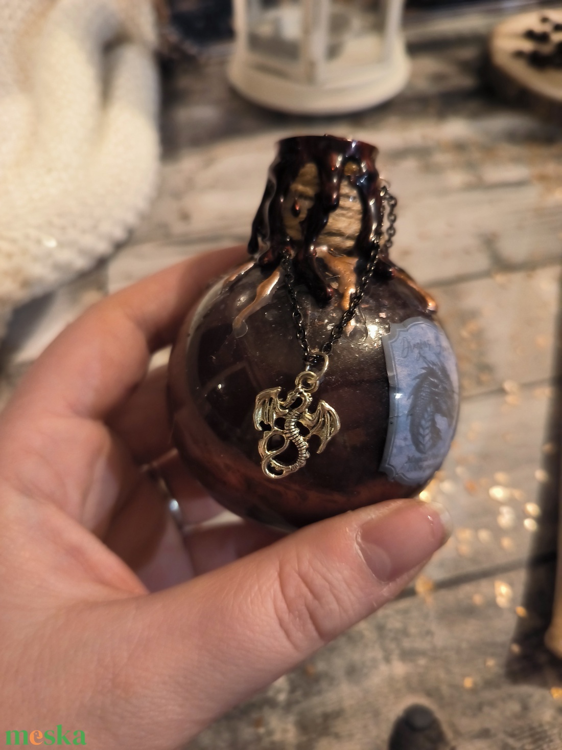 Dragons Breath Sárkánylehellet - bájital - otthon & életmód - dekoráció - asztal és polc dekoráció - díszüveg - Meska.hu