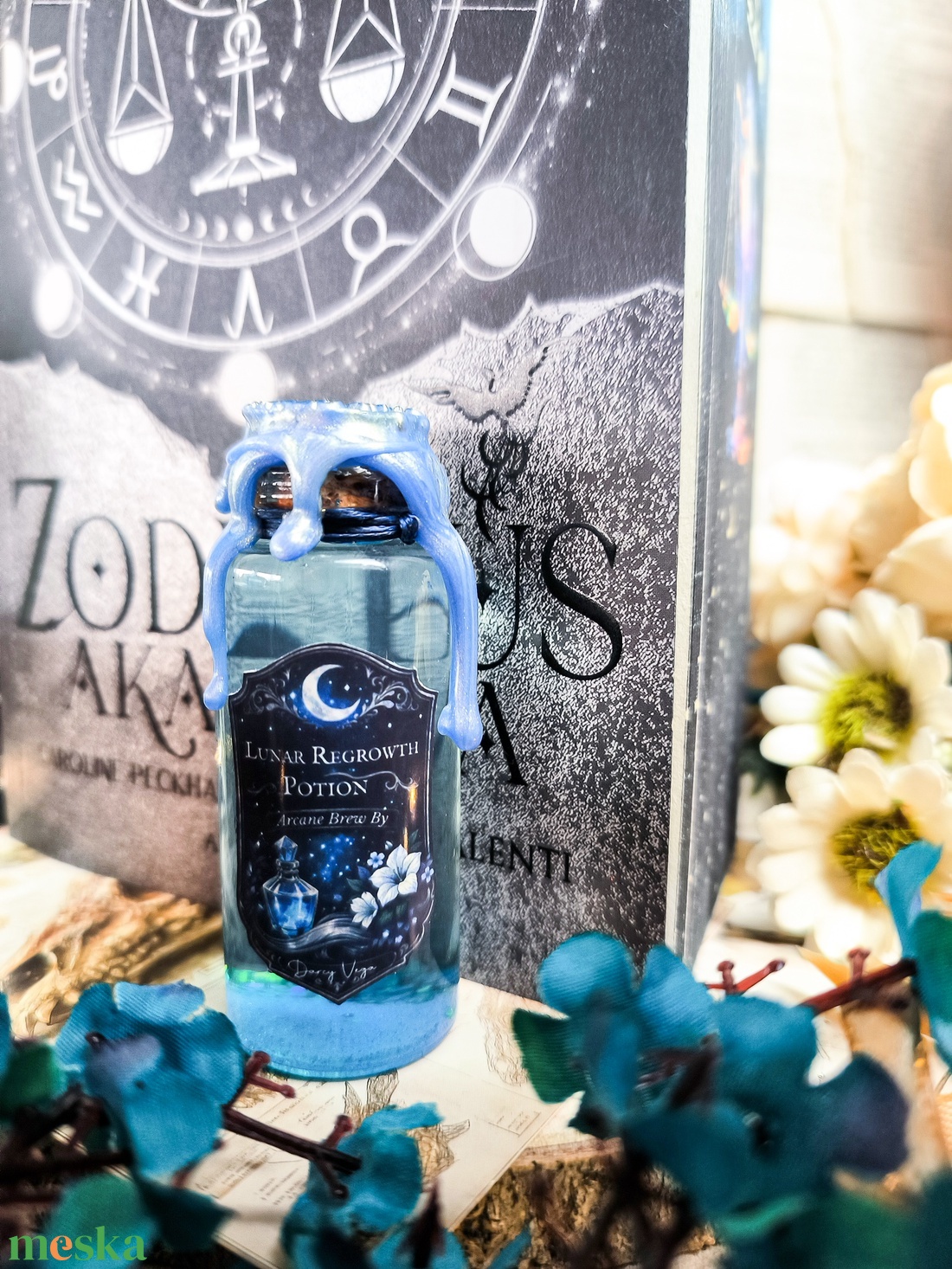 Lunar Regrowth Potion - Darcy hajnövesztő széruma bájital - otthon & életmód - dekoráció - asztal és polc dekoráció - díszüveg - Meska.hu