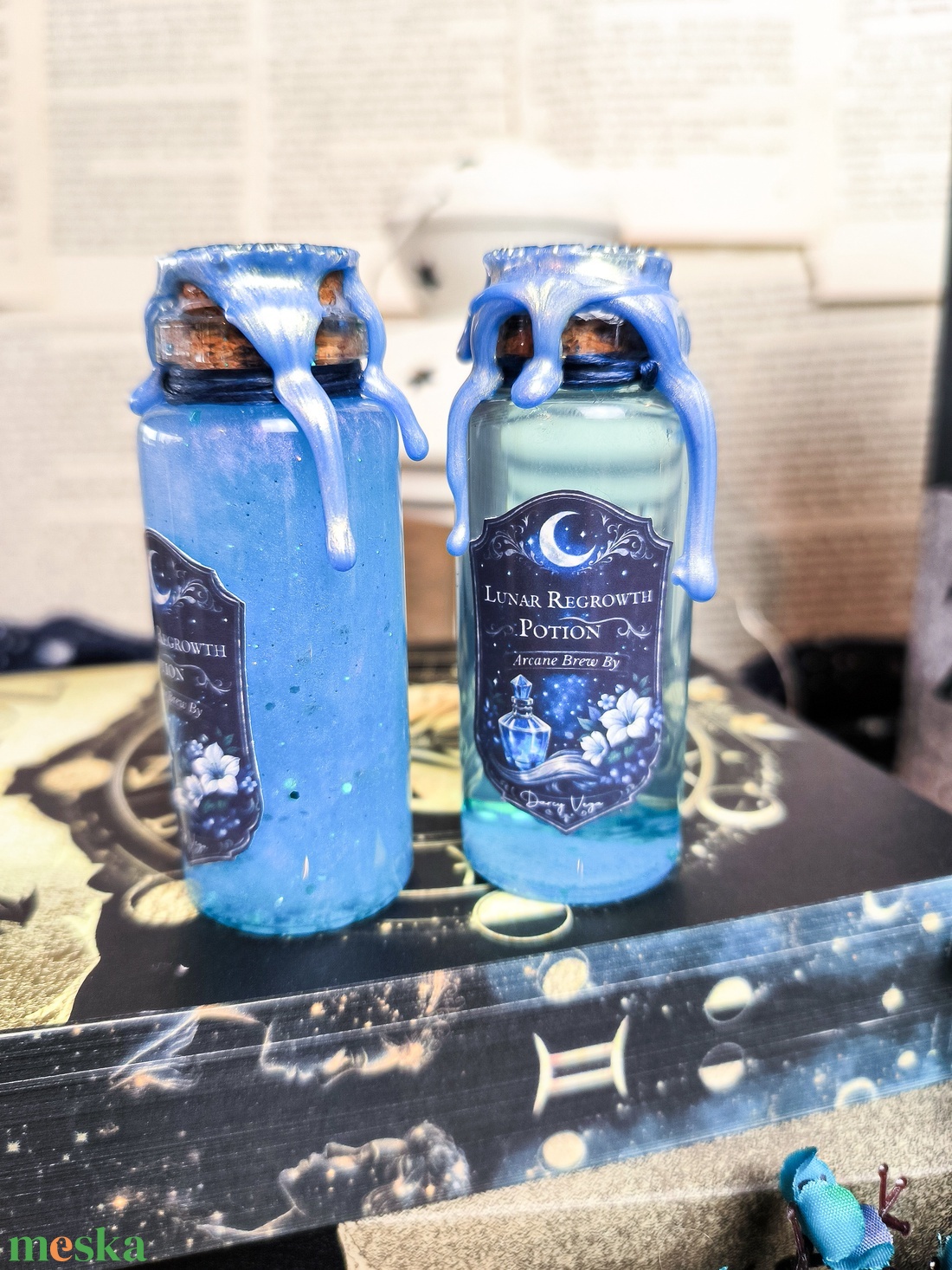 Lunar Regrowth Potion - Darcy hajnövesztő széruma bájital - otthon & életmód - dekoráció - asztal és polc dekoráció - díszüveg - Meska.hu