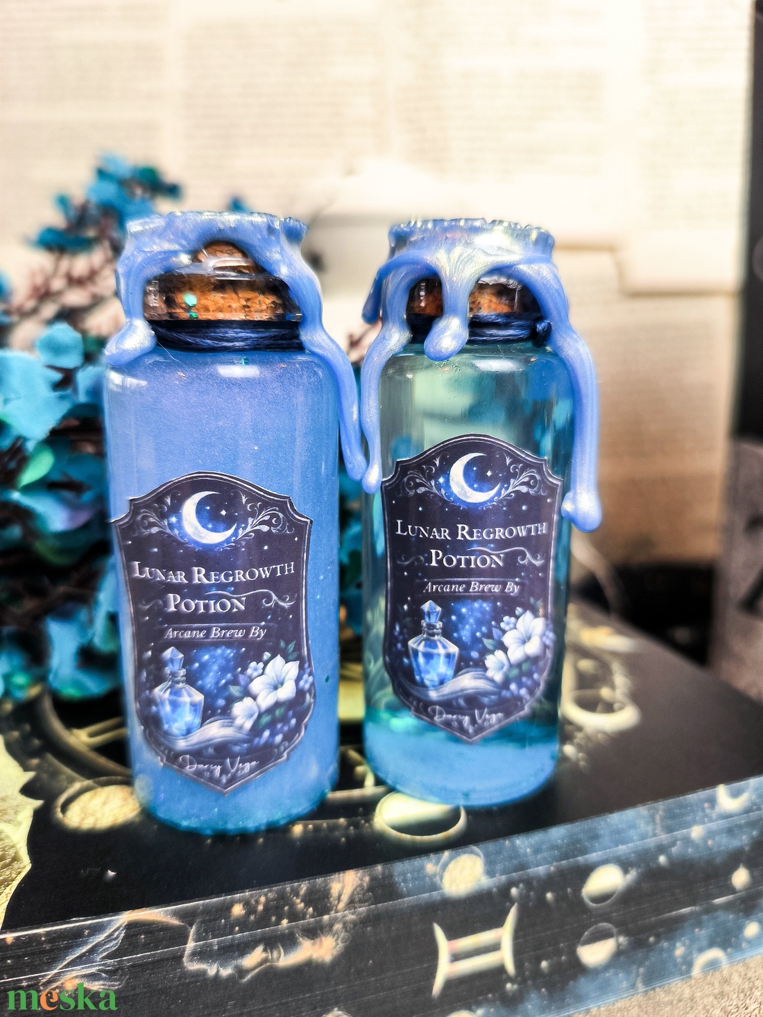 Lunar Regrowth Potion - Darcy hajnövesztő széruma bájital - otthon & életmód - dekoráció - asztal és polc dekoráció - díszüveg - Meska.hu