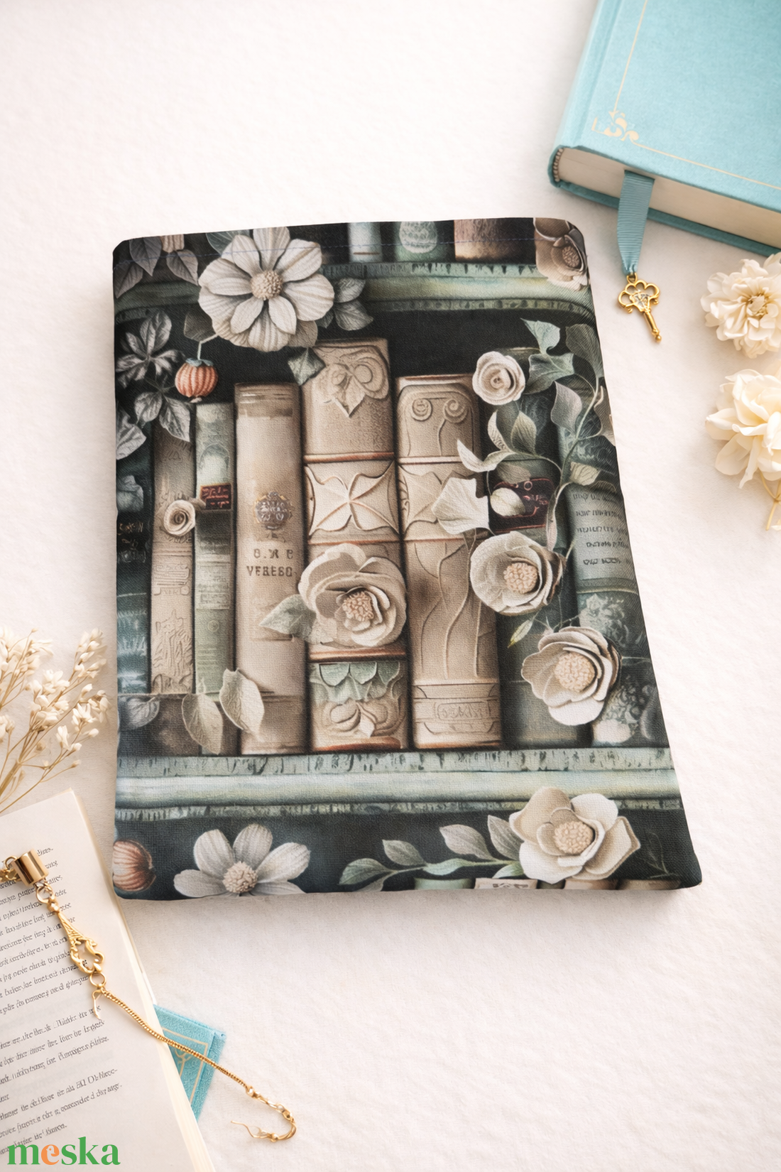 Vintage könyves könyvtasak � Stílusos védelem kedvenc könyveidnek - Nagyméretű - könyv & zene - könyvtok - Meska.hu