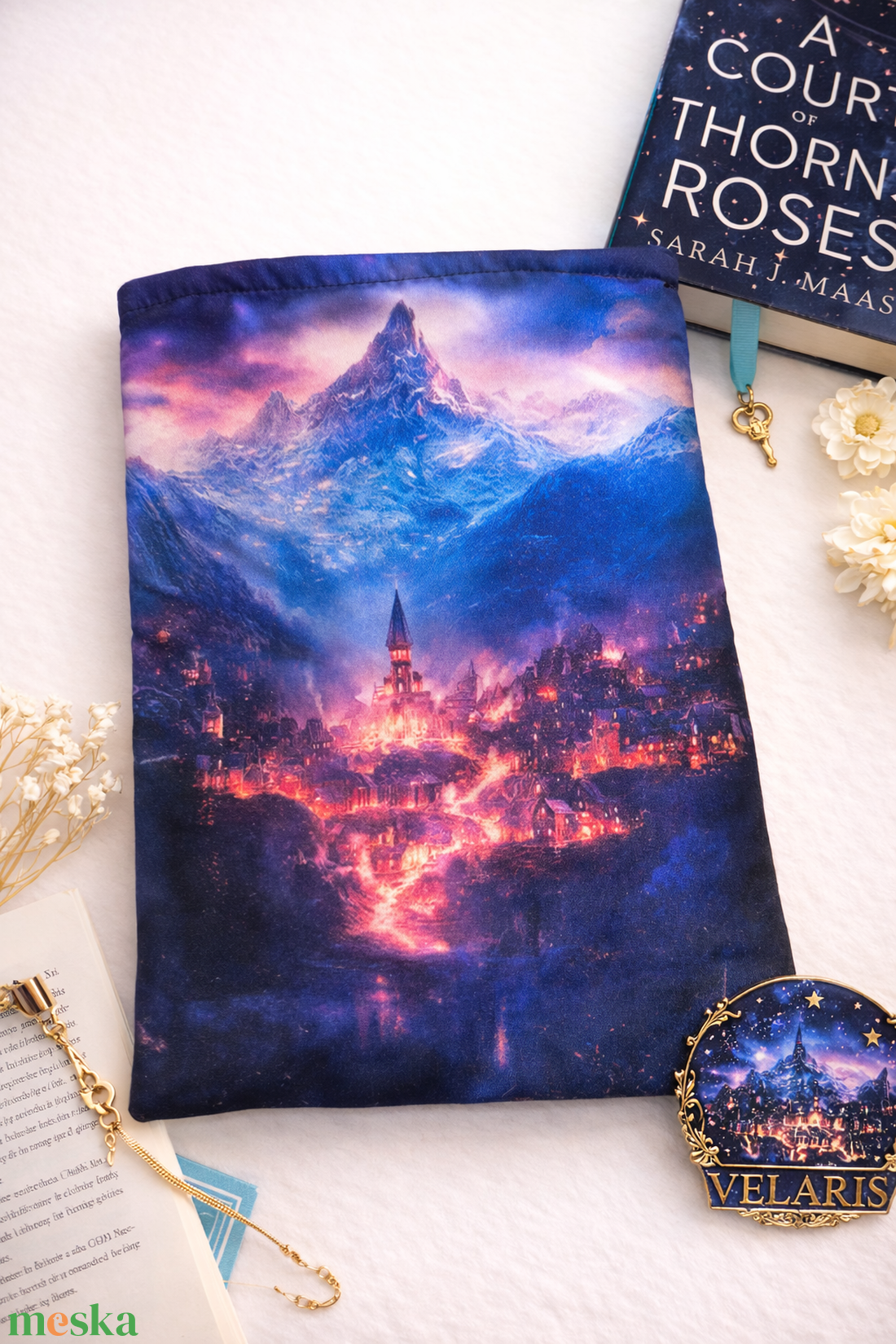Velaris ACOTAR könyvtasak - Nagyméretű - könyv & zene - könyvtok - Meska.hu