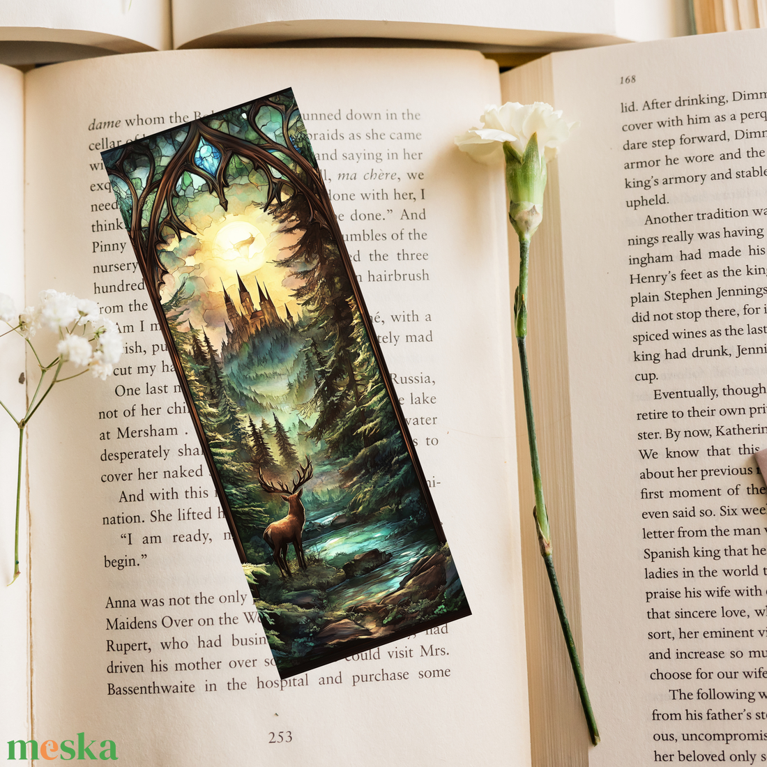 Terrasen öröksége - Throne of Glass ólomüveg könyvjelző - könyv & zene - könyvjelző - Meska.hu