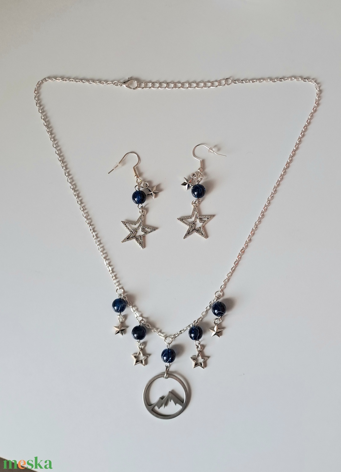 Velaris tematikájú nyaklánc és fülbevaló szett - ékszer - nyaklánc - medálos nyaklánc - Meska.hu