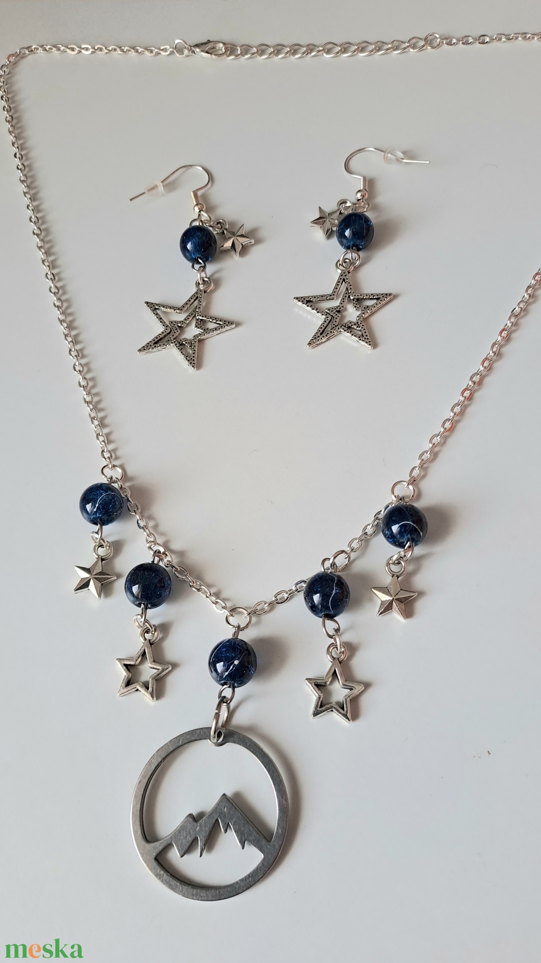 Velaris tematikájú nyaklánc és fülbevaló szett - ékszer - nyaklánc - medálos nyaklánc - Meska.hu