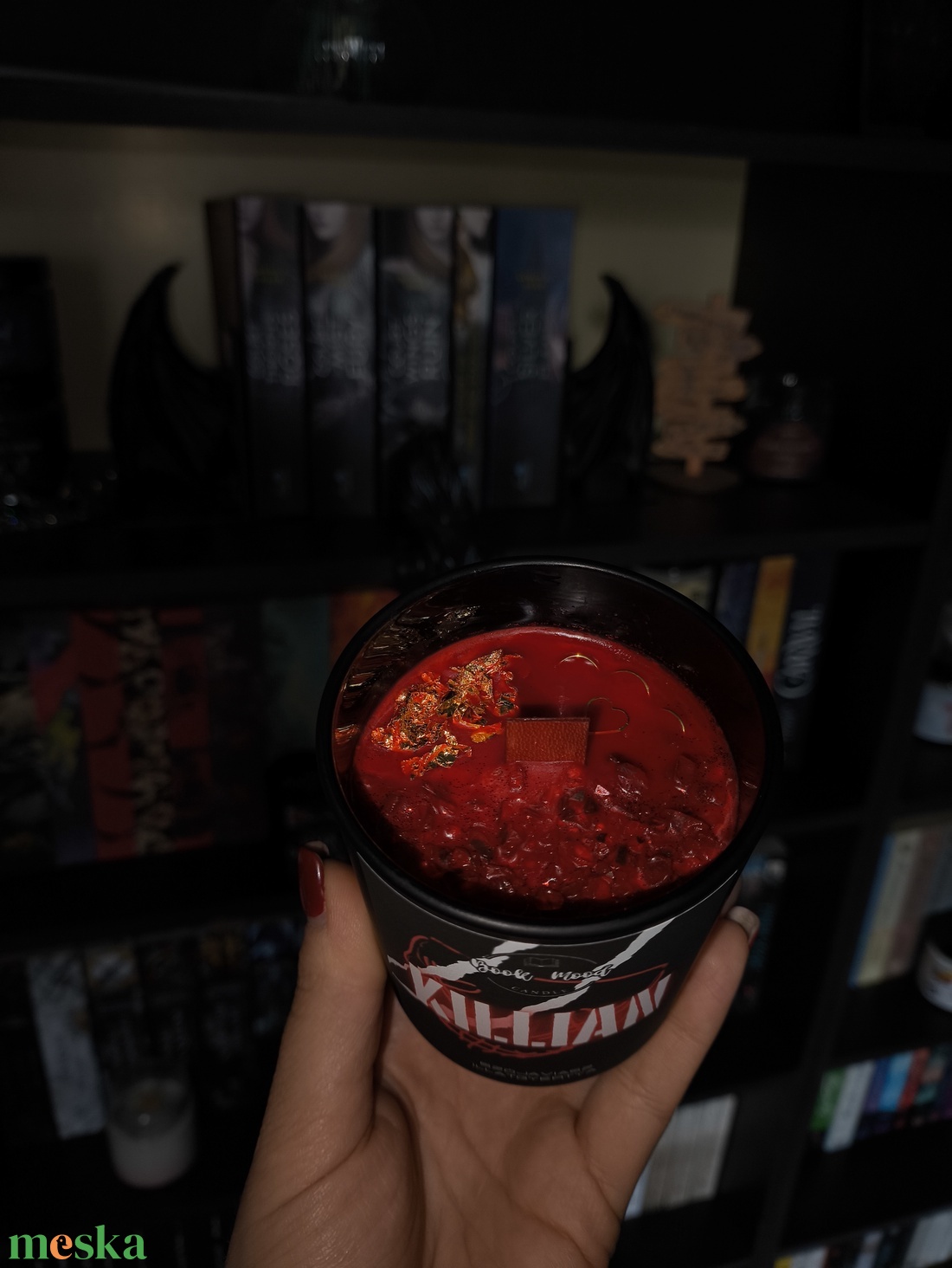 Killian/Smells like Dark Romance szójaviasz gyertya  - kellékek & szerszámok - dekorációs kellékek - dekorációs gyertya - Meska.hu