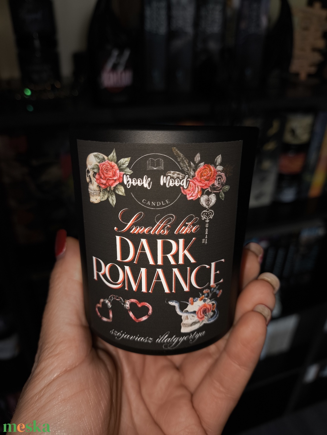 Killian/Smells like Dark Romance szójaviasz gyertya  - kellékek & szerszámok - dekorációs kellékek - dekorációs gyertya - Meska.hu