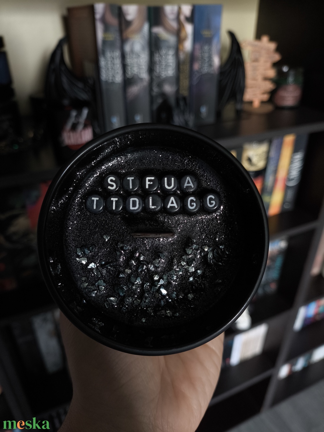 Killian/Smells like Dark Romance szójaviasz gyertya  - kellékek & szerszámok - dekorációs kellékek - dekorációs gyertya - Meska.hu