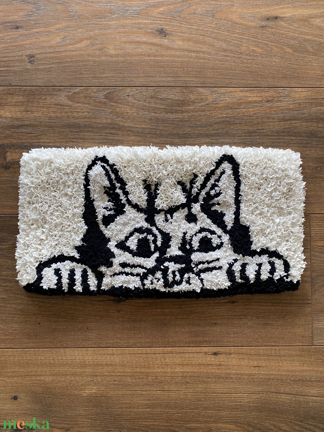 Tufting technikával készült cicás szőnyeg - otthon & életmód - lakástextil - szőnyeg - szövött szőnyeg - Meska.hu