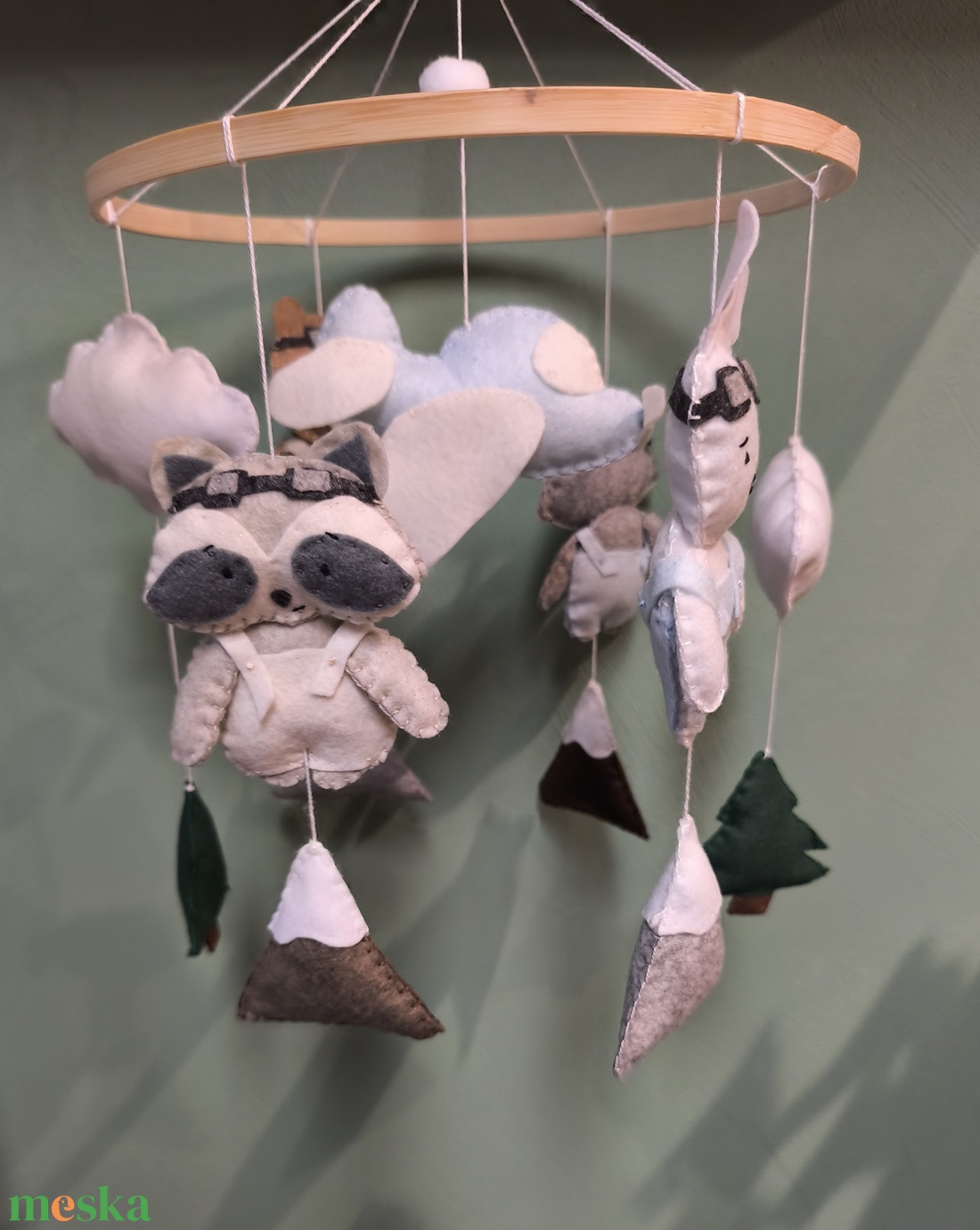 Állatkás kiságyforgó  - játék & sport - 3 éves kor alattiaknak - kiságyforgó - Meska.hu