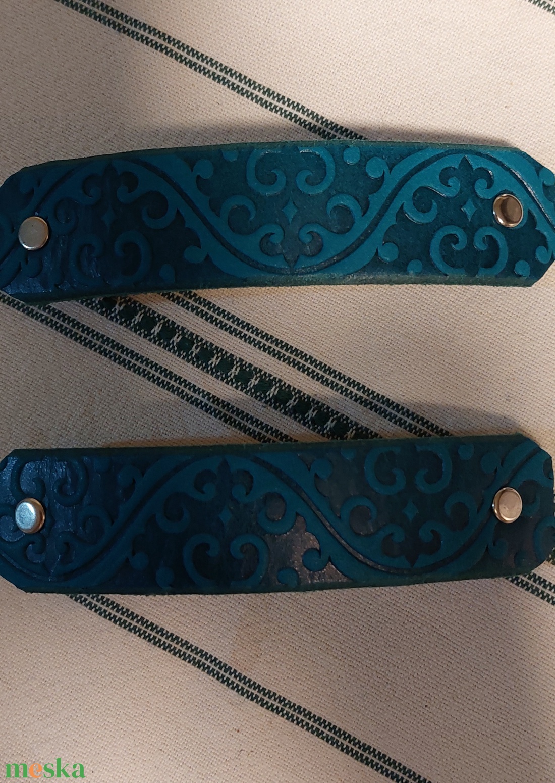 Hullámok tengere mintás hajcsatok - ruha & divat - hajdísz & hajcsat - hajcsat & hajtű - Meska.hu