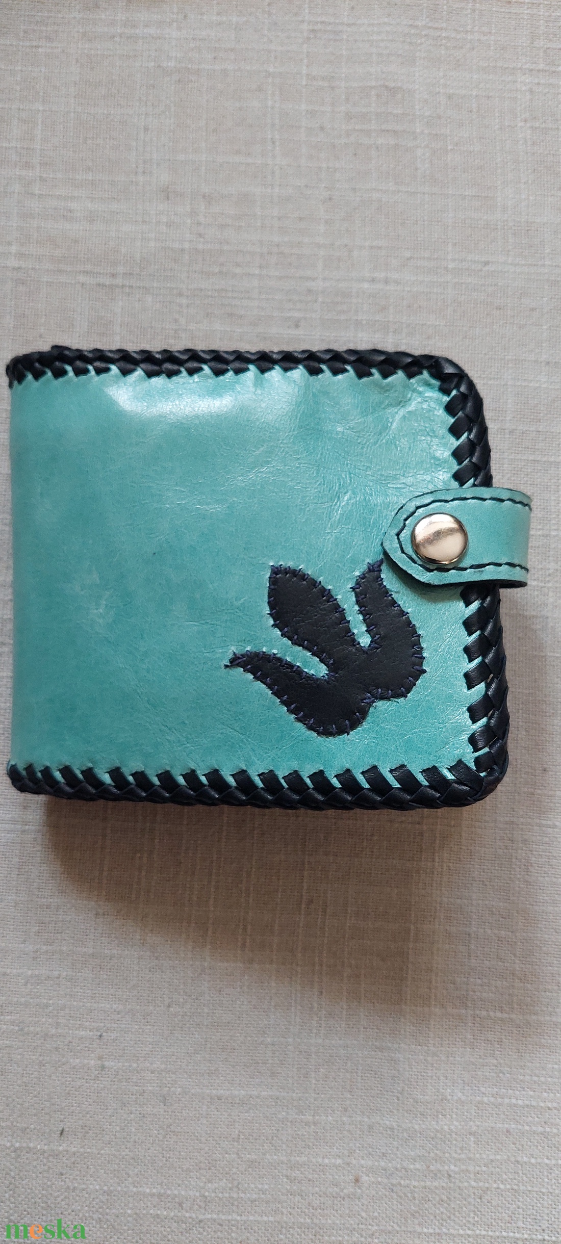 Kék-fekete  pénztárca - táska & tok - pénztárca & más tok - pénztárca - női pénztárca - Meska.hu