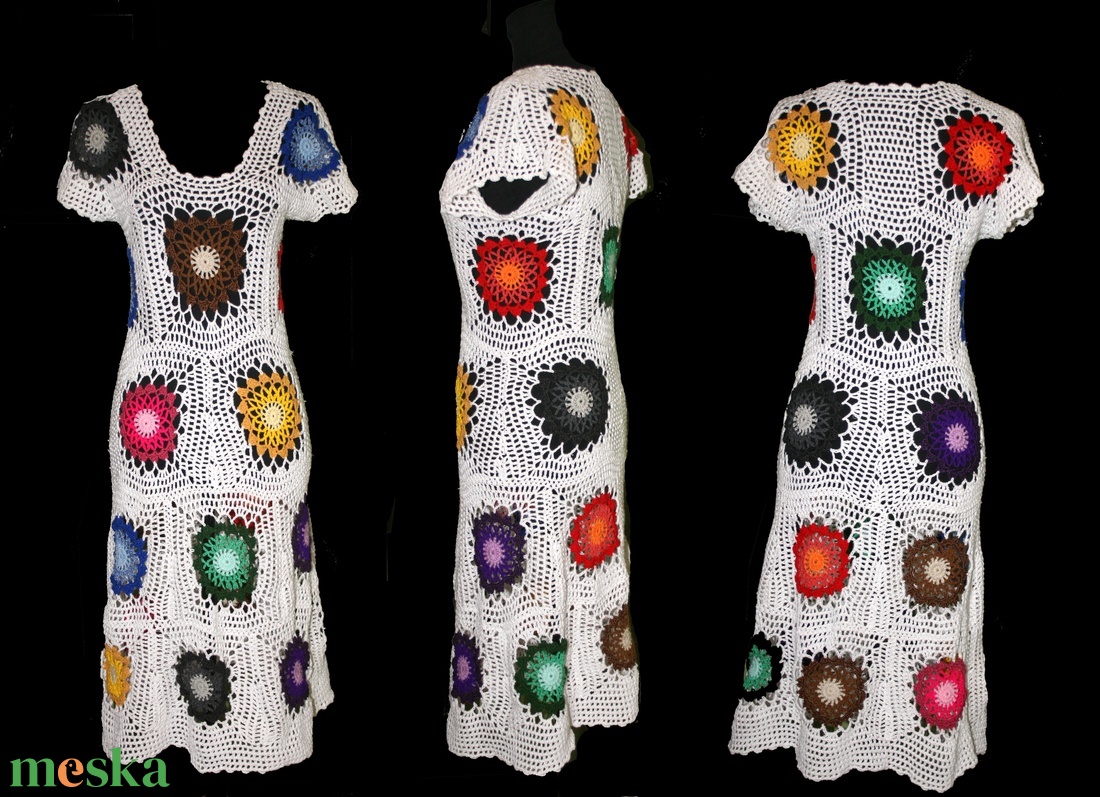 horgolt nyári ruha  - ruha & divat - női ruha - ruha - Meska.hu