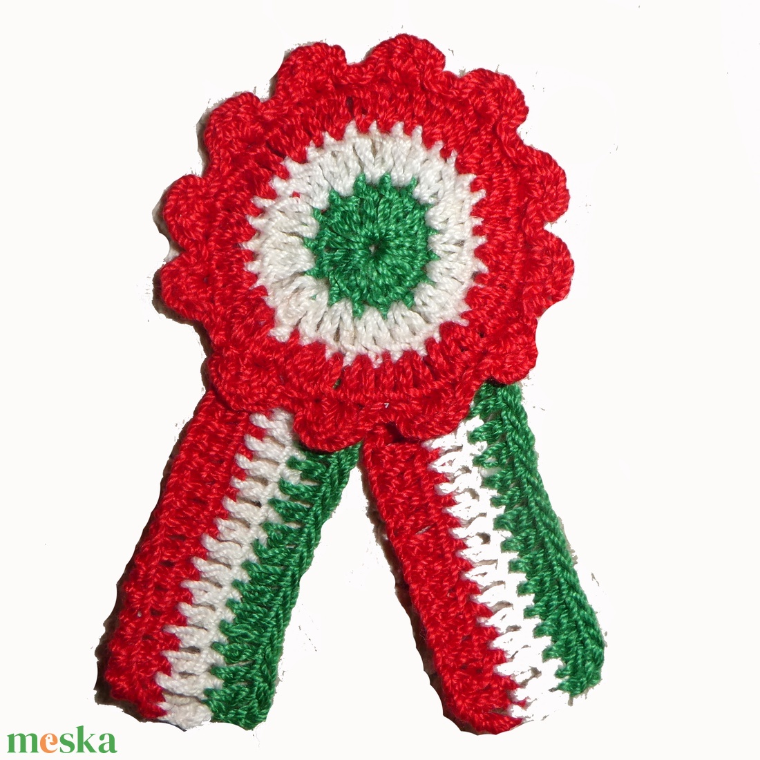 horgolt kokárda - ékszer - kitűző és bross - kitűző - Meska.hu horgolt kokárda - ékszer - kitűző és bross - kitűző - Meska.hu