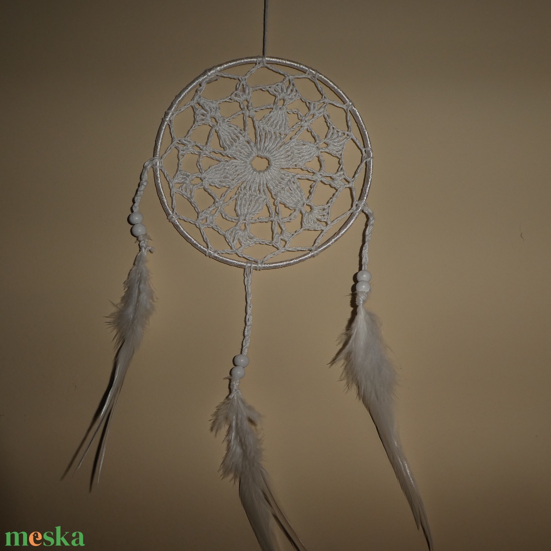 horgolt álomfogó álomcsapda  - otthon & életmód - dekoráció - fali és függő dekoráció - álomfogó - Meska.hu