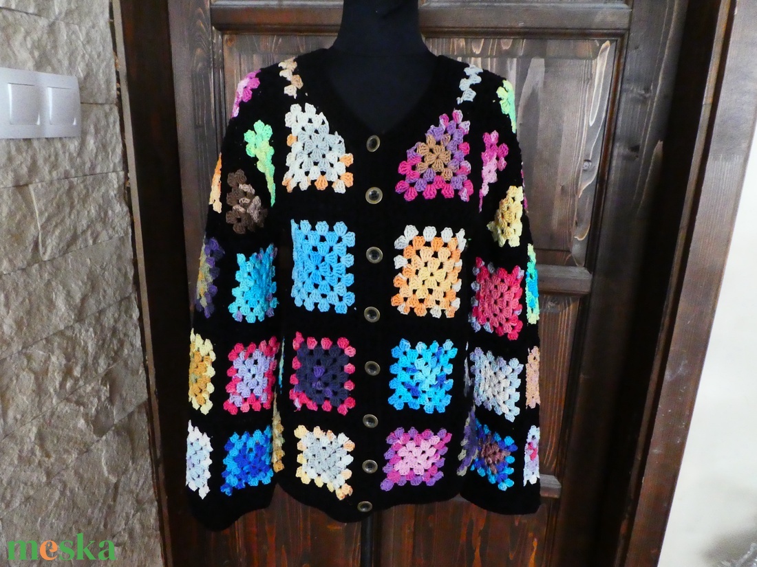 horgolt kardigán s-m-es - ruha & divat - női ruha - kardigánok - Meska.hu
