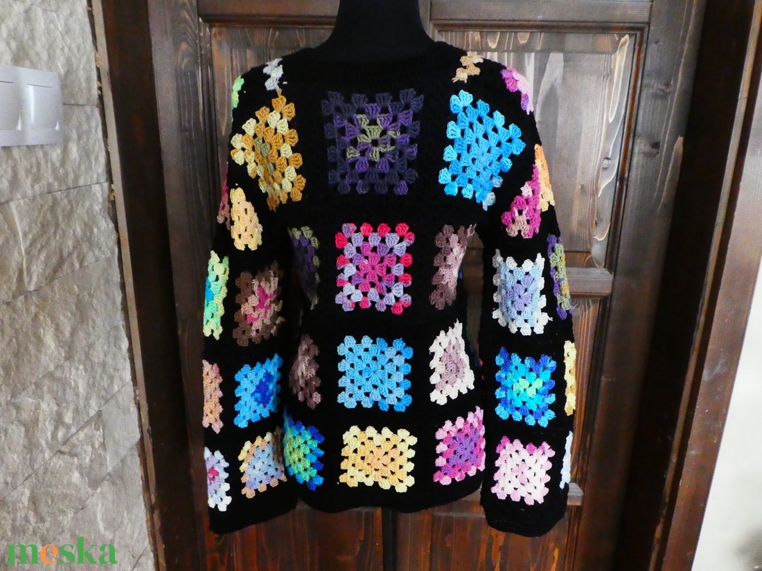 horgolt kardigán s-m-es - ruha & divat - női ruha - kardigánok - Meska.hu