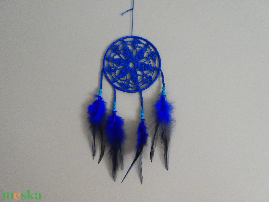 horgolt álomfogó álomcsapda  - otthon & életmód - dekoráció - fali és függő dekoráció - álomfogó - Meska.hu