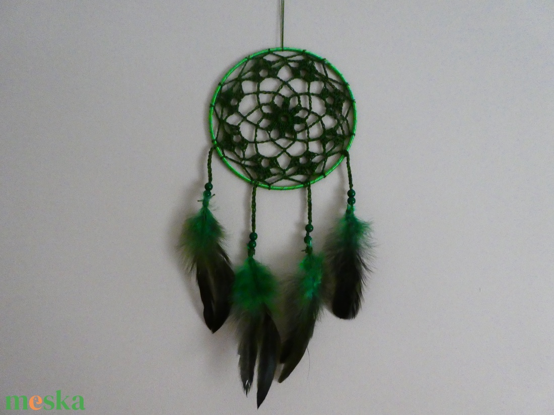 horgolt álomfogó álomcsapda  - otthon & életmód - dekoráció - fali és függő dekoráció - álomfogó - Meska.hu