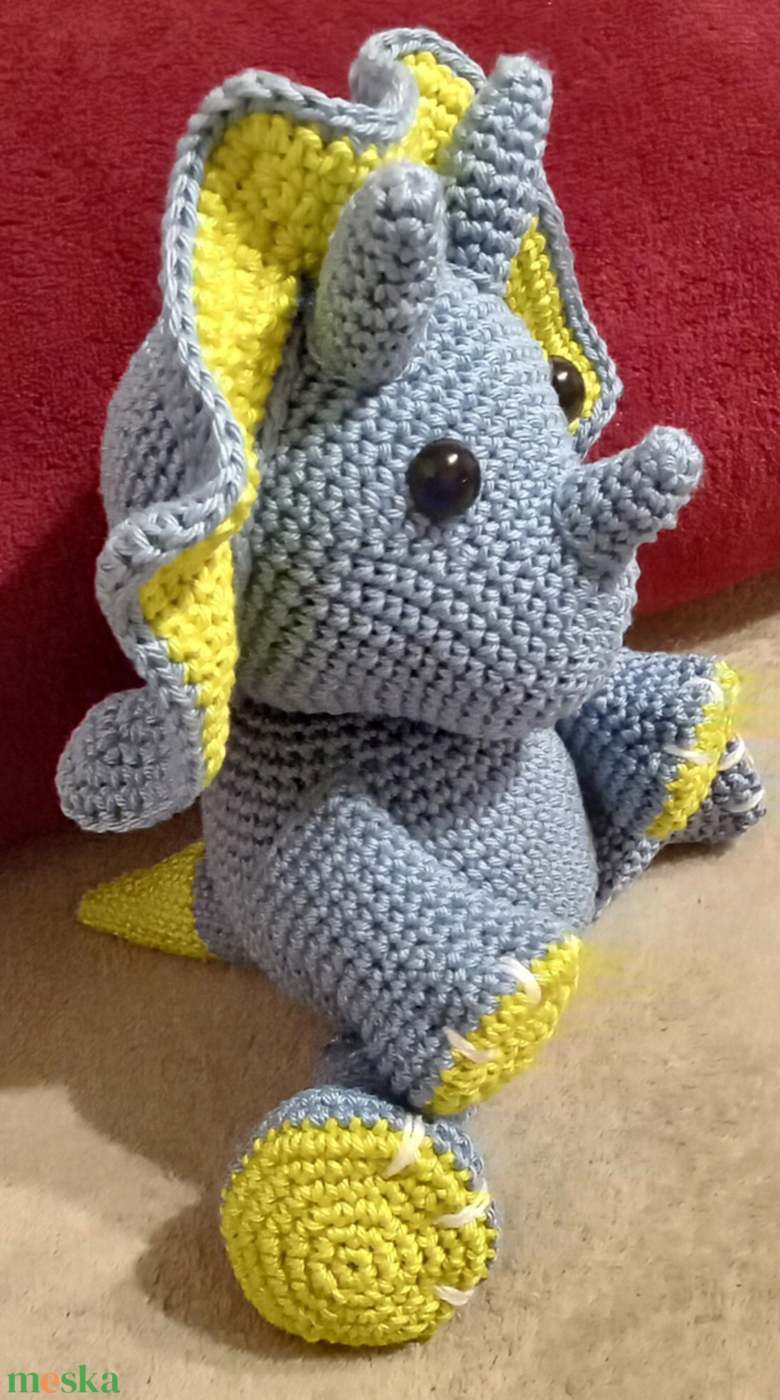 Triceratops - játék & sport - plüssállat & játékfigura - plüss dínók - Meska.hu