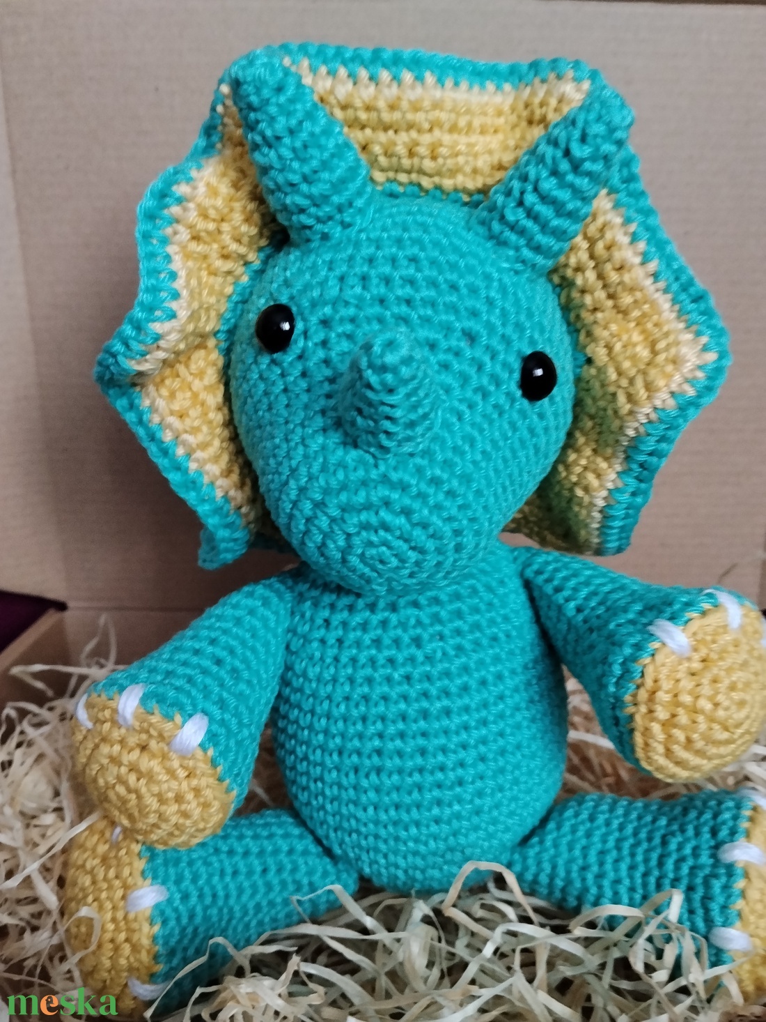 Triceratops - játék & sport - plüssállat & játékfigura - plüss dínók - Meska.hu