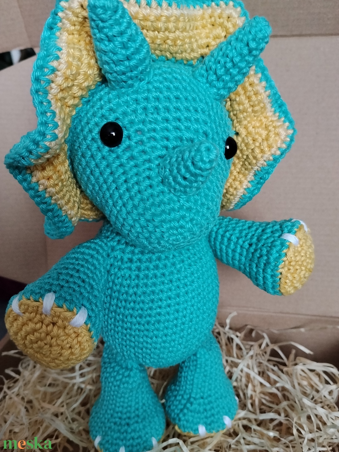 Triceratops - játék & sport - plüssállat & játékfigura - plüss dínók - Meska.hu