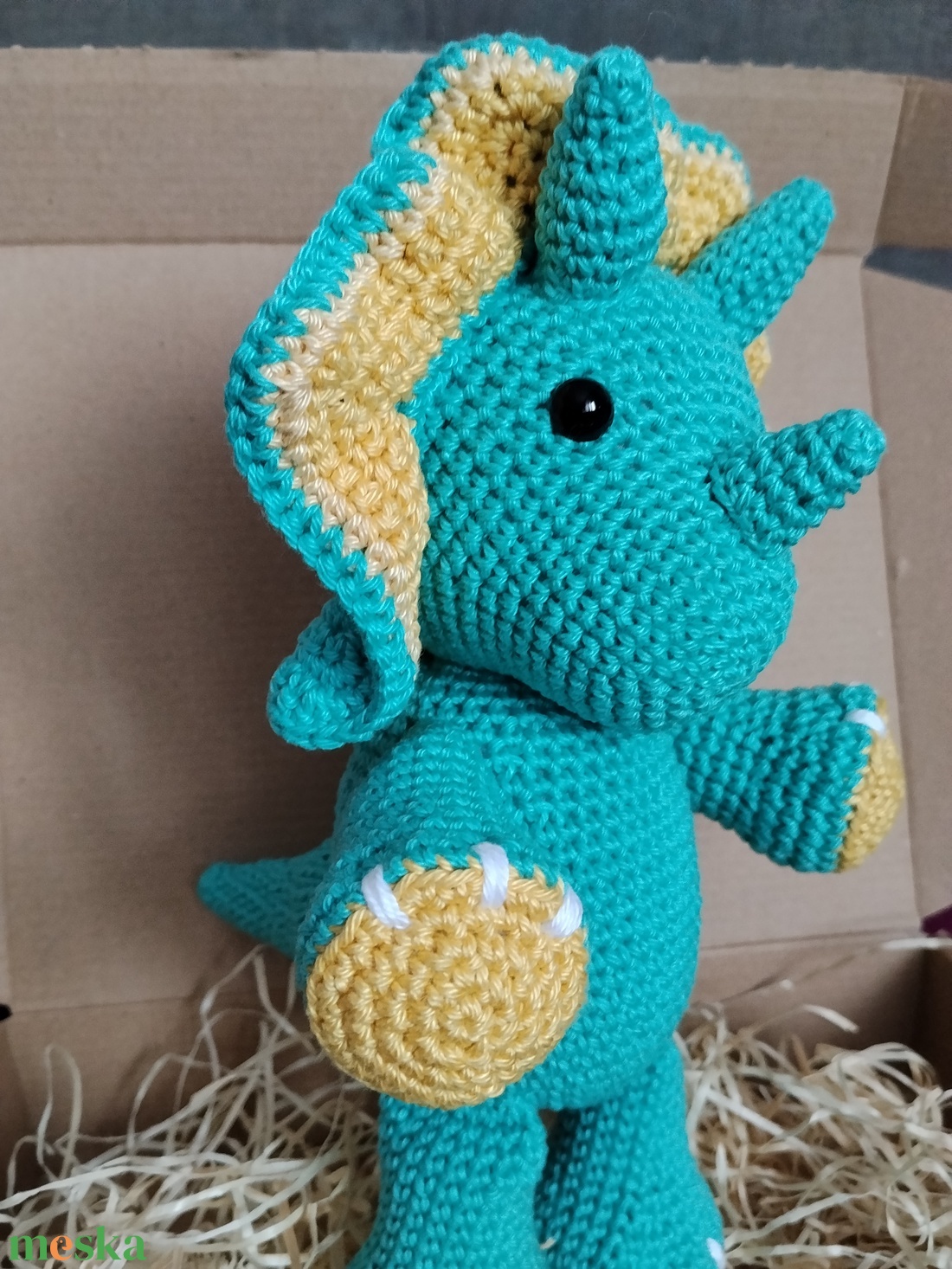 Triceratops - játék & sport - plüssállat & játékfigura - plüss dínók - Meska.hu