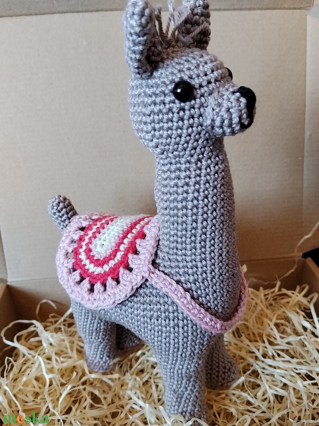 Horgolt láma  - játék & sport - plüssállat & játékfigura - láma - Meska.hu